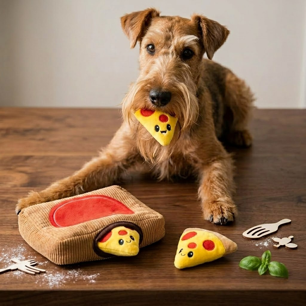 Zolenitacosh Interactive Dog Puzzle Burrow Toy: Crinkle & Squeak Hide-and-Seek Plush Set for Mental Stimulation, Enrichment Foraging Toy for Treats and Fetching
