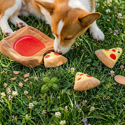 Zolenitacosh Interactive Dog Puzzle Burrow Toy: Crinkle & Squeak Hide-and-Seek Plush Set for Mental Stimulation, Enrichment Foraging Toy for Treats and Fetching
