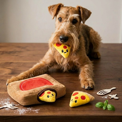 Zolenitacosh Interactive Dog Puzzle Burrow Toy: Crinkle & Squeak Hide-and-Seek Plush Set for Mental Stimulation, Enrichment Foraging Toy for Treats and Fetching